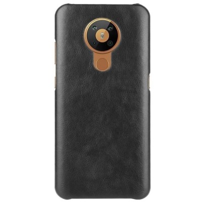Slim Leather Nokia 5.3 чёрный кожаный чехол | Vacins.lv