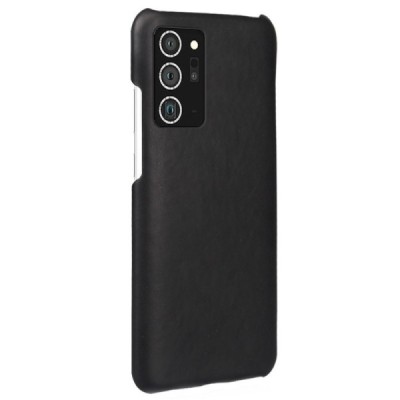 Slim Leather Samsung Galaxy Note 20 Ultra (N986F) чёрный кожаный чехол | Vacins.lv
