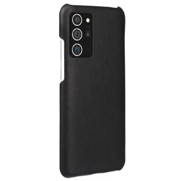 Slim Leather ādas apvalks - melns (Galaxy Note 20 Ultra)