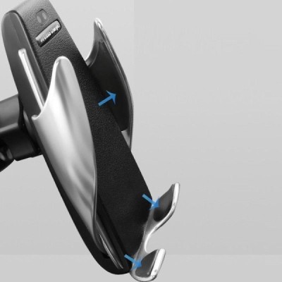 „Smart Sensor“ S5 автомобильный держатель для телефона (зарядное устройство) - чёрный | Vacins.lv