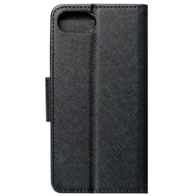 „Fancy“ Apple iPhone 7 (8, SE 2020) чёрный кожаный чехол-книжка | Vacins.lv