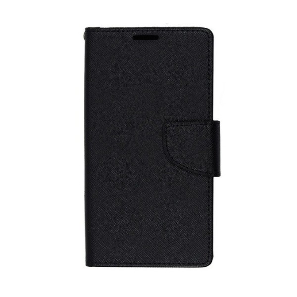 „Fancy“ чехол-книжка - чёрный (Galaxy S10e)