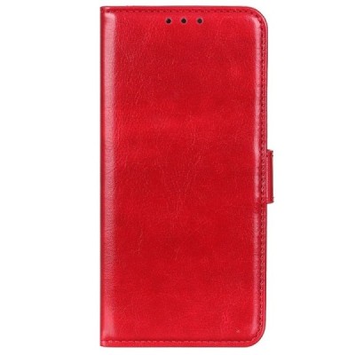 Xiaomi Redmi 9 atvēramais ādas sarkans maciņš, grāmata (maks) | Vacins.lv