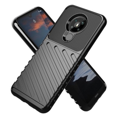 Nokia 5.3 „Rumble“ cieta silikona (TPU) melns apvalks | vacins.lv