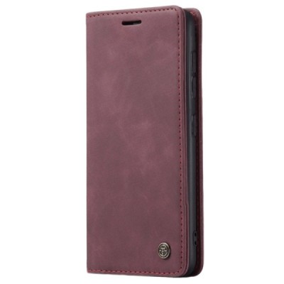 Samsung Galaxy A21s (A217) CaseMe Retro открываемый, бордогово цвета, кожаный чехол – книжка | Vacins.lv