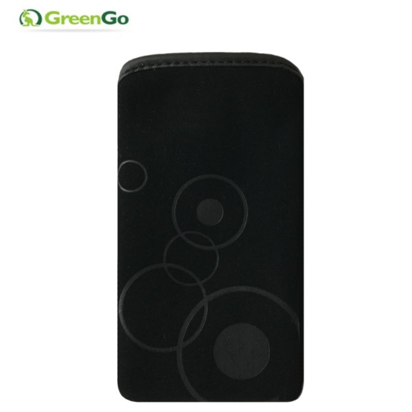 „GreenGo“ Veloer универсальный чехол - чёрный (S размер)