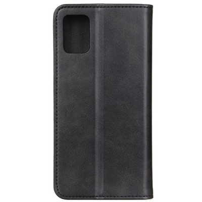 Samsung Galaxy S20 FE (Fan Edition) „Split“ чёрный кожаный чехол-книжка | Vacins.lv
