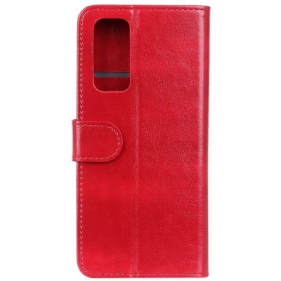 Samsung Galaxy S20 FE (Fan Edition) открываемый красный кожаный чехол - книжка | Vacins.lv