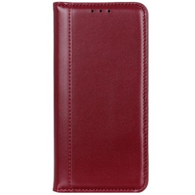 Samsung Galaxy S20 FE (Fan Edition) бордовый кожаный чехол-книжка | Vacins.lv