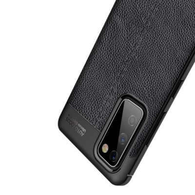Samsung Galaxy S20 FE (Fan Edition) FOCUS cieta silikona (TPU) melns apvalks | vacins.lv