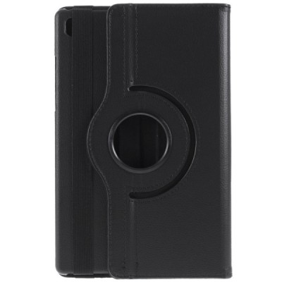 Samsung Galaxy Tab A7 10.4 2020 (T505, T500) atvēramais melns ādas maciņš, grozās 360° grādu apjomā | Vacins.lv