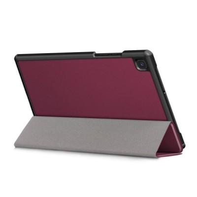 Samsung Galaxy Tab A7 10.4 2020 (T505,T500) бордовый кожаный чехол-книжка (складной) | Vacins.lv