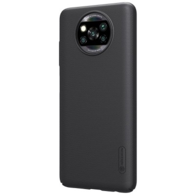 Xiaomi Poco X3 (X3 Pro) Nillkin Frosted Shield черный пластиковый чехол | Vacins.lv