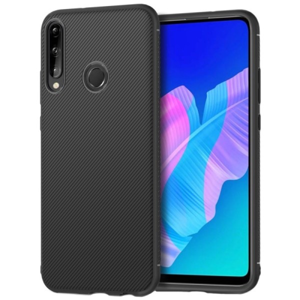 „Jazz“ cieta silikona (TPU) apvalks - melns (P40 Lite E / Y7p)