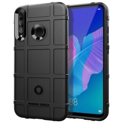 Huawei P40 Lite E (Y7p, Honor 9C) твердый силиконовый чехол из TPU чёрного цвета | Vacins.lv