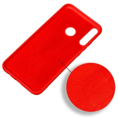 Huawei P40 Lite E (Y7p, Honor 9C) Shell cieta silikona (TPU) sarkans apvalks | vacins.lv