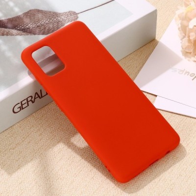 Xiaomi Mi 10 Lite Shell cieta silikona (TPU) sarkans apvalks | vacins.lv