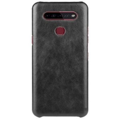 Soft Slim серии LG K51s (LM-K510) чёрный кожаный чехол | Vacins.lv