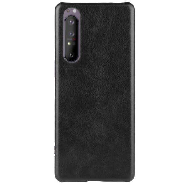 Soft Slim ādas apvalks - melns (Xperia 1 II)