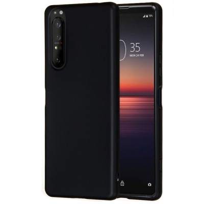 Sony Xperia 1 II Shell (TPU) твердый силиконовый чехол - чёрный | Vacins.lv