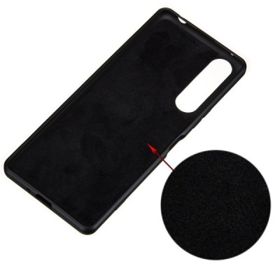 Sony Xperia 1 II Shell cieta silikona (TPU) melns apvalks | vacins.lv