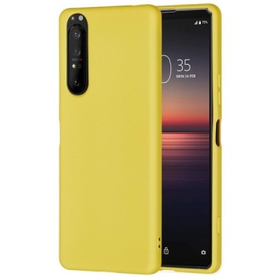 Sony Xperia 1 II Shell (TPU) твердый силиконовый чехол - жёлтый | Vacins.lv