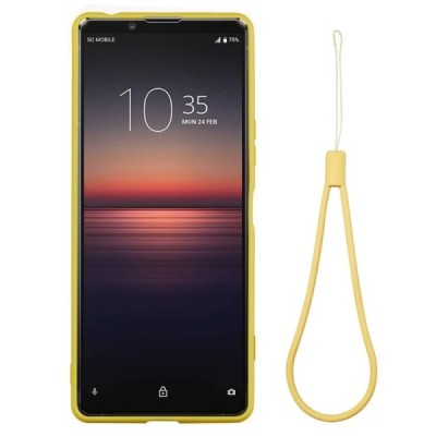 Sony Xperia 1 II Shell (TPU) твердый силиконовый чехол - жёлтый | Vacins.lv