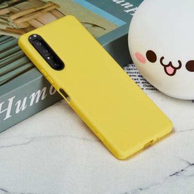 Sony Xperia 1 II Shell (TPU) твердый силиконовый чехол - жёлтый | Vacins.lv