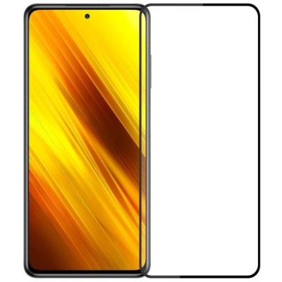 Xiaomi Poco X3 (X3 Pro) „Mofi“ 9H Tempered Glass усиленная защита, черное защитное стекло с полным покрытием 0,26 мм | Vacins.lv