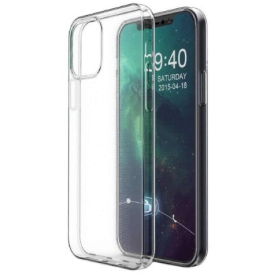 Apple iPhone 12 (12 Pro) самый тонкий в мире чехол из прозрачного твердого силикона TPU | Vacins.lv
