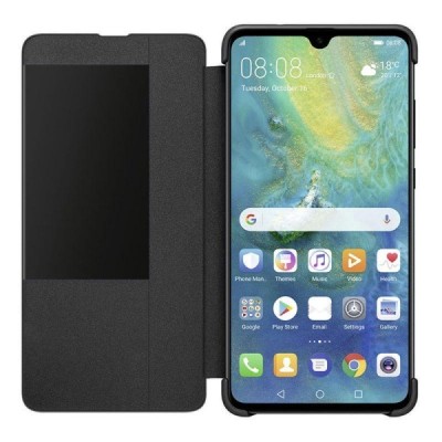 Официальный Huawei Mate 20 Smart View Flip Cover чёрный чехол-книжка | Vacins.lv