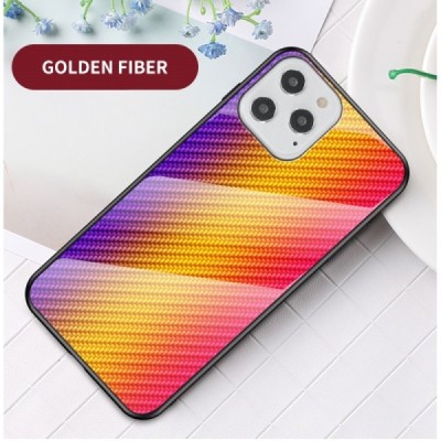 Apple iPhone 12 (12 Pro) „Fiber“ твердый силиконовый чехол TPU жёлтого цвета | Vacins.lv