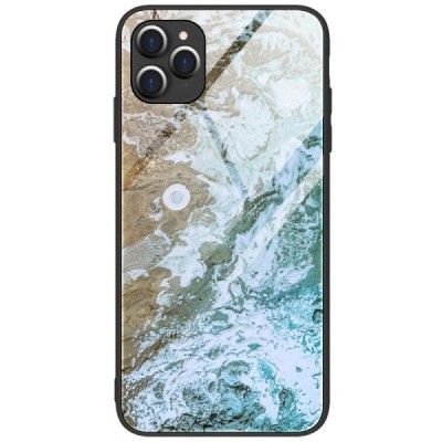 Apple iPhone 12 (12 Pro) „Marble“ Skin твердый силиконовый чехол TPU коричневого цвета | Vacins.lv