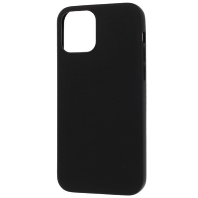 Apple iPhone 12 (12 Pro) самый тонкий в мире чехол из чёрного твердого силикона TPU | Vacins.lv