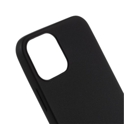 Apple iPhone 12 (12 Pro) самый тонкий в мире чехол из чёрного твердого силикона TPU | Vacins.lv