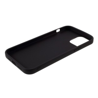 Apple iPhone 12 (12 Pro) самый тонкий в мире чехол из чёрного твердого силикона TPU | Vacins.lv