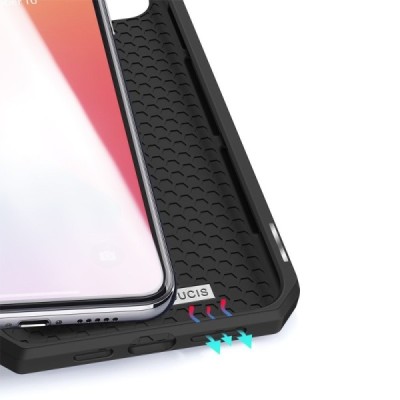 Dux Ducis Skin X серии Apple iPhone 12 (12 Pro) чёрный кожаный чехол-книжка | Vacins.lv