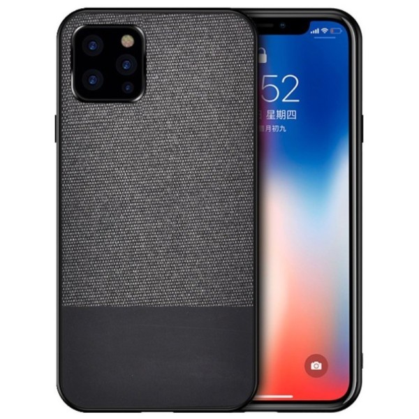 „Bi-Color“ Splicing ādas apvalks - melns (iPhone 12 / 12 Pro)