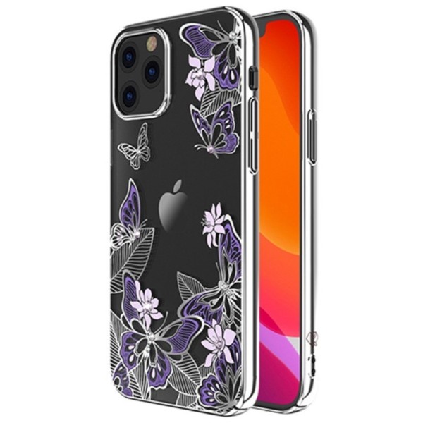 „Kingxbar“ Butterflies Swarovski чехол - серебристый (iPhone 12 / 12 Pro)