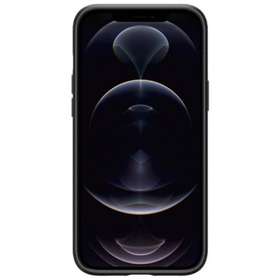 „Spigen“ Liquid Air Apple iPhone 12 Pro Max чёрный твердый силиконовый чехол | Vacins.lv