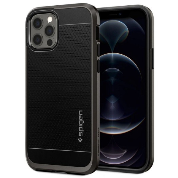 „Spigen“ Neo Hybrid чехол - чёрный (iPhone 12 / 12 Pro)
