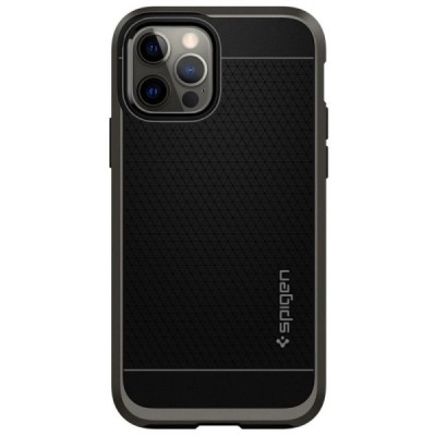 „Spigen“ Neo Hybrid Gunmetal усиленная защита чёрный чехол для Apple iPhone 12 (12 Pro) | Vacins.lv