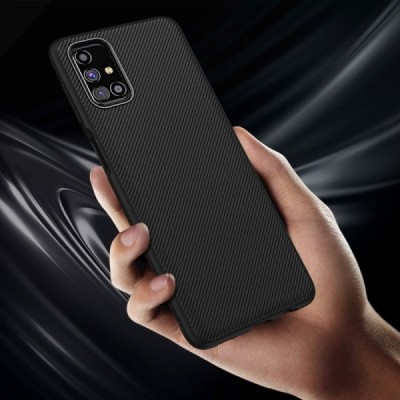 Samsung Galaxy M31s (M317F) твердый силиконовый чехол (TPU) - чёрный | Vacins.lv