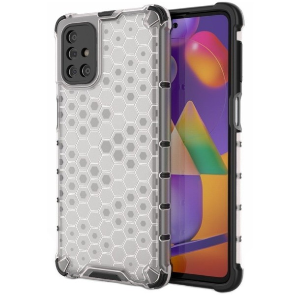 „Honeycomb“ усиленный защитный чехол - прозрачный (Galaxy M31s)