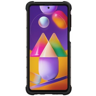 Улучшенная защита Honeycomb Samsung Galaxy M31s (M317F) прозрачный твердый силиконовый (TPU) и пластиковый чехол | Vacins.lv