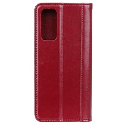 Samsung Galaxy M31s (M317F) „Split“ sērijas bordo atvērams maciņš, maks | Vacins.lv