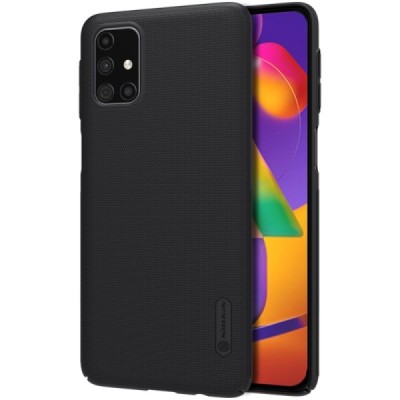 Samsung Galaxy M31s (M317F) Nillkin Frosted Shield черный пластиковый чехол | Vacins.lv