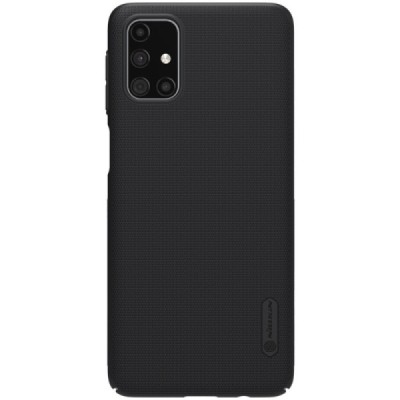 Samsung Galaxy M31s (M317F) Nillkin Frosted Shield черный пластиковый чехол | Vacins.lv