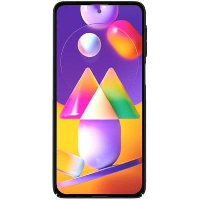 Samsung Galaxy M31s (M317F) Nillkin Frosted Shield черный пластиковый чехол | Vacins.lv