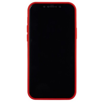Твердый силиконовый чехол (TPU) для Apple iPhone 12 (12 Pro) - красный | Vacins.lv